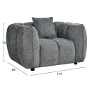 ΣΕΤ ΚΑΝΑΠΕΣ ΓΩΝΙΑ (ΔΕΞΙΑ)-ΠΟΛΥΘΡΟΝΑ LOUNGE LYKKE HM10820.01R ΓΚΡΙ ΥΦΑΣΜΑ
