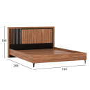 ΣΕΤ ΚΡΕΒΑΤΟΚΑΜΑΡΑΣ 4ΤΜΧ HARRY HM21115 ΜΕΛΑΜΙΝΗ ΣΕ ΦΥΣΙΚΟ ΞΥΛΟΥ & ΜΑΥΡΟ ΧΡΩΜΑ