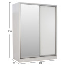 ΣΕΤ ΚΡΕΒΑΤΟΚΑΜΑΡΑΣ 6ΤΜΧ ADLER HM11759.03 ΜΕΛΑΜΙΝΗ ΛΕΥΚΗ-ΓΙΑ ΣΤΡΩΜΑ 160x200εκ