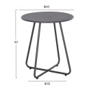 ΣΕΤ LOUNGE 3TMX ΕΞ.ΧΩΡΟΥ OREGO HM21107.01 ΑΛΟΥΜΙΝΙΟ & ΜΕΤΑΛΛΟ ΣΕ ΣΚΟΥΡΟ ΓΚΡΙ