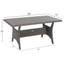 ΣΕΤ ΣΑΛΟΝΙ ΓΩΝΙΑ & ΤΡΑΠΕΖΙ CARSON HM6078.01 ΓΚΡΙ ΣΥΝΘ.RATTAN-ΜΑΞΙΛΑΡΙΑ