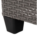ΣΕΤ ΣΑΛΟΝΙ ΓΩΝΙΑ & ΤΡΑΠΕΖΙ CARSON HM6078.01 ΓΚΡΙ ΣΥΝΘ.RATTAN-ΜΑΞΙΛΑΡΙΑ