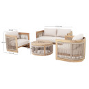 ΣΕΤ ΣΑΛΟΝΙ ΕΞ.ΧΩΡΟΥ 4ΤΜΧ ΣΕΙΡΑ ODYSSEY ΗΜ6264 ΞΥΛΟ ΑΚΑΚΙΑΣ-ΣΧΟΙΝΙ-ΜΠΕΖ ΥΦΑΣΜΑ