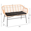 ΣΕΤ ΣΑΛΟΝΙ ΕΞΩΤΕΡΙΚΟΥ ΧΩΡΟΥ 4ΤΜΧ ALLEGRA HM21052 WICKER-ΜΕΤΑΛΛΟ