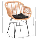 ΣΕΤ ΣΑΛΟΝΙ ΕΞΩΤΕΡΙΚΟΥ ΧΩΡΟΥ 4ΤΜΧ ALLEGRA HM21052 WICKER-ΜΕΤΑΛΛΟ