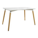 ΣΕΤ ΤΡΑΠΕΖΑΡΙΑ 5Τ ΤΡΑΠΕΖΙ MINIMAL 120x80x73 cm-TWIST ΚΟΚΚΙΝ HM10080.04