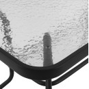 ΣΕΤ ΤΡΑΠΕΖΑΡΙΑΣ 5ΤΜΧ ADAM HM10727.03 ΚΑΡΕΚΛΕΣ ΜΕΤΑΛΛΙΚΕΣ & ΤΡΑΠΕΖΙ 110x60εκ ΜΑΥΡΟ