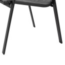 ΣΕΤ ΤΡΑΠΕΖΑΡΙΑΣ 5ΤΜΧ ADAM HM10897.01 ΤΡΑΠΕΖΙ 110x60εκ & 4 ΠΟΛΥΘΡΟΝΕΣ--ΓΚΡΙ