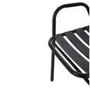 ΣΕΤ ΤΡΑΠΕΖΑΡΙΑΣ 5ΤΜΧ ADAM HM21219.01 ΚΑΡΕΚΛΕΣ ΜΕΤΑΛΛΙΚΕΣ & ΤΡΑΠΕΖΙ 110x60 ΜΑΥΡΟ