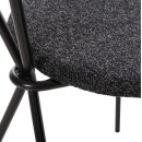 ΣΕΤ ΤΡΑΠΕΖΑΡΙΑΣ 5ΤΜΧ BROLIN HM21200 MDF TOP & ΜΕΤΑΛΛΟ ΜΑΥΡΟ-ΣΚΟΥΡΟ ΓΚΡΙ ΥΦΑΣΜΑ