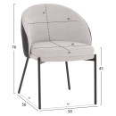 ΣΕΤ ΤΡΑΠΕΖΑΡΙΑΣ 5ΤΜΧ DETTON HM10940.01 ΚΕΡΑΜΙΚΟ TOP--ΥΦΑΣΜΑ ΓΚΡΙ & ΜΕΤΑΛ.ΠΟΔΙΑ ΜΑΥΡΑ