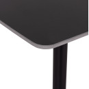 ΣΕΤ ΤΡΑΠΕΖΑΡΙΑΣ 5ΤΜΧ DETTON HM10940.01 ΚΕΡΑΜΙΚΟ TOP--ΥΦΑΣΜΑ ΓΚΡΙ & ΜΕΤΑΛ.ΠΟΔΙΑ ΜΑΥΡΑ