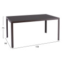 ΣΕΤ ΤΡΑΠΕΖΑΡΙΑΣ 5ΤΜΧ ΕΞΩΤ.ΧΩΡΟΥ LEOFER HM21009 ΤΡΑΠΕΖΙ & 4 ΠΟΛΥΘΡΟΝΕΣ--ΚΑΦΕ