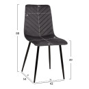 ΣΕΤ ΤΡΑΠΕΖΑΡΙΑΣ 5ΤΜΧ LATRELL HM21192 ΤΡΑΠΕΖΙ ΚΕΡΑΜΙΚΟ TOP-ΒΕΛΟΥΔΟ ΓΚΡΙ ΚΑΡΕΚΛΕΣ