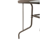 ΣΕΤ ΤΡΑΠΕΖΑΡΙΑΣ 5ΤΜΧ LEONE HM10835.04 ΚΑΡΕΚΛΕΣ ΜΕΤΑΛΛΙΚΕΣ & ΤΡΑΠΕΖΙ 110x60εκ ΣΑΜΠΑΝΙ