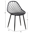 ΣΕΤ ΤΡΑΠΕΖΑΡΙΑΣ 5ΤΜΧ LIO HM21175 MDF TOP & ΠΟΛΥΠΡΟΠΥΛΕΝΙΟ ΣΕ ΜΑΥΡΟ