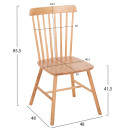 ΣΕΤ ΤΡΑΠΕΖΑΡΙΑΣ 5ΤΜΧ LUCIEN HM21183 MDF TOP & ΞΥΛΟ ΟΞΙΑΣ ΣΕ ΦΥΣΙΚΟ ΧΡΩΜΑ