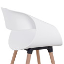 ΣΕΤ ΤΡΑΠΕΖΑΡΙΑΣ 5ΤΜΧ MAGGIE HM21186 MDF TOP & ΠΟΛΥΠΡΟΠΥΛΕΝΙΟ ΣΕ ΛΕΥΚΟ ΧΡΩΜΑ