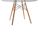 ΣΕΤ ΤΡΑΠΕΖΑΡΙΑΣ 5ΤΜΧ MAGGIE HM21186 MDF TOP & ΠΟΛΥΠΡΟΠΥΛΕΝΙΟ ΣΕ ΛΕΥΚΟ ΧΡΩΜΑ