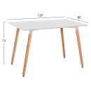 ΣΕΤ ΤΡΑΠΕΖΑΡΙΑΣ 5ΤΜΧ MINIMAL HM11767 ΛΕΥΚΟ MDF-ΜΠΕΖ ΥΦΑΣΜΑ