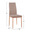 ΣΕΤ ΤΡΑΠΕΖΑΡΙΑΣ 5ΤΜΧ MINIMAL HM11767 ΛΕΥΚΟ MDF-ΜΠΕΖ ΥΦΑΣΜΑ