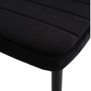 ΣΕΤ ΤΡΑΠΕΖΑΡΙΑΣ 5ΤΜΧ MINIMAL HM21173 MDF TOP ΜΑΥΡΟ-ΒΕΛΟΥΔΟ & ΜΕΤΑΛΛΟ ΜΑΥΡΟ
