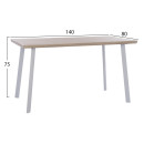 ΣΕΤ ΤΡΑΠΕΖΑΡΙΑΣ 5ΤΜΧ OFIRA HM10634 MDF TOP ΣΕ SONAMA--ΛΕΥΚΕΣ ΚΑΡΕΚΛΕΣ