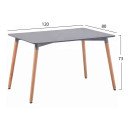 ΣΕΤ ΤΡΑΠΕΖΑΡΙΑΣ 5ΤΜΧ VEGAS HM21177 MDF TOP ΣΕ ΓΚΡΙ--ΥΦΑΣΜΑ ΣΕ ΓΚΡΙ
