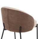 ΣΕΤ ΤΡΑΠΕΖΑΡΙΑΣ 7ΤΜΧ ASTORIA HM10933.02 MDF TOP--ΥΦΑΣΜΑ ΜΠΕΖ/ΚΑΦΕ & ΜΕΤΑΛΛΟ ΜΑΥΡΟ