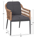 ΣΕΤ ΤΡΑΠΕΖΑΡΙΑΣ 7ΤΜΧ STAD HM10863.01 ΓΚΡΙ ΑΛΟΥΜΙΝΙΟ-SINTERED STONE TOP-OLEFIN
