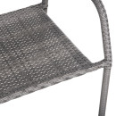ΣΕΤ ΤΡΑΠΕΖΑΡΙΑΣ ΕΞ.ΧΩΡΟΥ 5ΤΜΧ MORNER HM21008 ΜΕΤΑΛΛΟ & WICKER ΣΕ ΓΚΡΙ