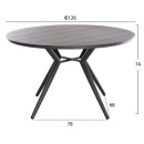 ΣΕΤ ΤΡΑΠΕΖΑΡΙΑΣ ΕΞΩΤ. ΧΩΡΟΥ 5ΤΜΧ BERG HM21134 ΣΚΟΥΡΟ ΓΚΡΙ ΑΛΟΥΜΙΝΙΟ--P.E.RATTAN