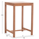 ΣΕΤ ΤΡΑΠΕΖΙ ΜΕ 2 ΣΚΑΜΠΟ ΜΠΑΡ PRESSCOT HM10918 ΞΥΛΟ TEAK ΣΕ ΦΥΣΙΚΟ ΧΡΩΜΑ