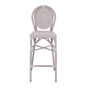 ΣΚΑΜΠΩ ΑΛΟΥΜΙΝΙΟΥ BAMBOO LOOK ΠΑΤΙΝΑ ΛΕΥΚΟ ΜΕ TEXTLINE HM5110 41x52x116 εκ.