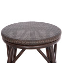 ΣΚΑΜΠΟ ΑΛΟΥΜΙΝΙΟΥ ΜΕΣ.ΥΨΟΥΣ CHINO HM6286.01 BAMBOO LOOK & TEXTILENE ΚΑΦΕ 43x43x65Υεκ