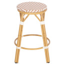 ΣΚΑΜΠΟ ΑΛΟΥΜΙΝΙΟΥ ΜΕΣ.ΥΨΟΥΣ CHINO HM6286.04 BAMBOO LOOK ΦΥΣΙΚΟ & TEXTILENE 43x43x65Υεκ