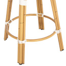ΣΚΑΜΠΟ ΑΛΟΥΜΙΝΙΟΥ ΜΕΣ.ΥΨΟΥΣ CHINO HM6286.04 BAMBOO LOOK ΦΥΣΙΚΟ & TEXTILENE 43x43x65Υεκ