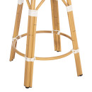 ΣΚΑΜΠΟ ΑΛΟΥΜΙΝΙΟΥ ΜΕΣ.ΥΨΟΥΣ CHINO HM6286.05 BAMBOO LOOK & TEXTILENE ΜΠΛΕ 43x43x65Υεκ