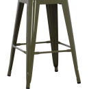 ΣΚΑΜΠΟ ΜΕΣΑΙΟΥ ΥΨΟΥΣ ΜΕΤΑΛΛΙΚΟ MELITA-PRO HM8573.43 DARK OLIVE GREEN 43x43x67Υεκ.