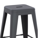 ΣΚΑΜΠΟ ΜΕΣΑΙΟΥ ΥΨΟΥΣ ΜΕΤΑΛΛΙΚΟ MELITA-PRO HM8573.50 ΓΚΡΙ 43x43x67Υεκ.