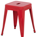 ΣΚΑΜΠΟ ΜΕΤΑΛΛΙΚΟ MELITA HM0096.44 ΣΕ ΚΟΚΚΙΝΟ ΧΡΩΜΑ 37x37x45Υεκ.