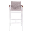 ΣΚΑΜΠΟ ΜΠΑΡ ΑΛΟΥΜΙΝΙΟΥ ΛΕΥΚΟ ΜΕ POLYWOOD 52 x 58 x 108 εκ. HM5790.01