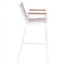 ΣΚΑΜΠΟ ΜΠΑΡ ΑΛΟΥΜΙΝΙΟΥ ΛΕΥΚΟ ΜΕ POLYWOOD 52 x 58 x 108 εκ. HM5790.01