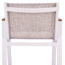 ΣΚΑΜΠΟ ΜΠΑΡ ΑΛΟΥΜΙΝΙΟΥ ΛΕΥΚΟ ΜΕ POLYWOOD 52 x 58 x 108 εκ. HM5790.01