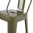ΣΚΑΜΠΟ ΜΠΑΡ ΜΕΣΑΙΟΥ ΥΨΟΥΣ ΜΕΤΑΛΛΙΚΟ MELITA-PRO HM8574.43 DARK OLIVE GREEN 43x43x88Υεκ.