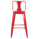 ΣΚΑΜΠΟ ΜΠΑΡ ΜΕΣΑΙΟΥ ΥΨΟΥΣ ΜΕΤΑΛΛΙΚΟ MELITA-PRO HM8574.44 ΚΟΚΚΙΝΟ 43x43x88Υεκ.