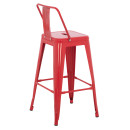 ΣΚΑΜΠΟ ΜΠΑΡ ΜΕΣΑΙΟΥ ΥΨΟΥΣ ΜΕΤΑΛΛΙΚΟ MELITA-PRO HM8574.44 ΚΟΚΚΙΝΟ 43x43x88Υεκ.