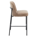 ΣΚΑΜΠΟ ΜΠΑΡ ΜΕΣ.ΥΨΟΥΣ MANIDO HM18427.02 TAUPE ΥΦΑΣΜΑ-ΜΕΤΑΛ.ΜΑΥΡΟΣ ΣΚΕΛΕΤΟΣ 47x54x94Υεκ 2τμχ