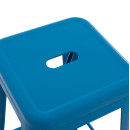 ΣΚΑΜΠΟ ΜΠΑΡ ΜΕΤΑΛΛΙΚΟ MELITA-PRO HM8642.48 ΣΕ ΜΠΛΕ 43x43x78Υεκ.