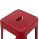 ΣΚΑΜΠΟ ΜΠΑΡ ΜΕΤΑΛΛΙΚΟ MELITA-PRO HM8642.44 ΣΕ ΚΟΚΚΙΝΟ 43x43x78Υεκ.